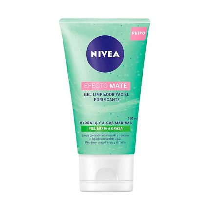 NIVEA GEL LIMPIADOR PURIFICANTE EFECTO MATE ALGAS MARINAS PARA PIELES MIXTAS A GRASAS 150ML