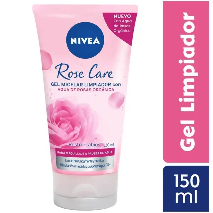NIVEA ROSA CARE GEL MICELAR LIMPIADOR FACIAL - 155 GR